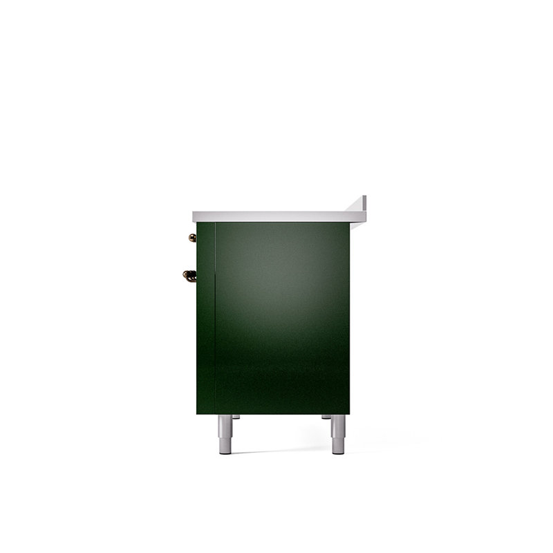 ILVE Nostalgie II 48 in Induction Range, Emerald Green/Bronze