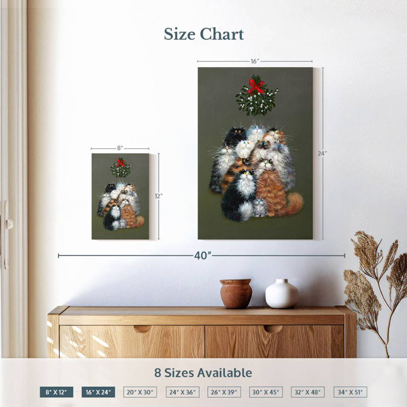 Brampt 12 Cats Of Christmas, 12" H x 8" W