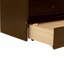Grand lit escamotable, armoire-lit en bois de pin avec décoration en rotin et tiroir de rangement-357657704
