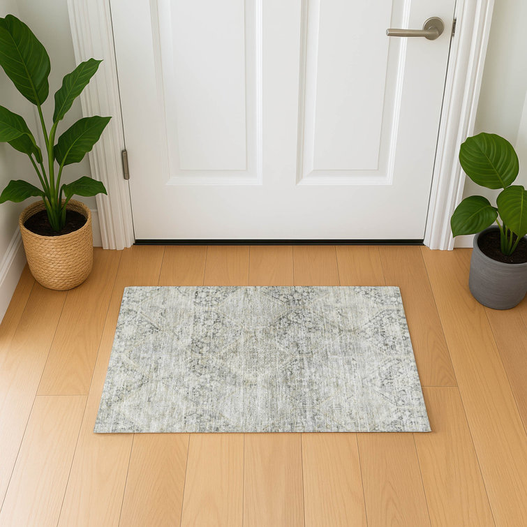 Premium Machine Washable Bucz AMF1745 Geometric Rug