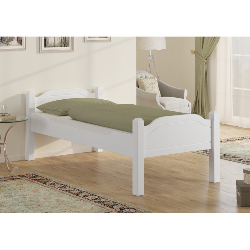 Lemelle King (5') Bed, White , European Double (140 x 200cm)