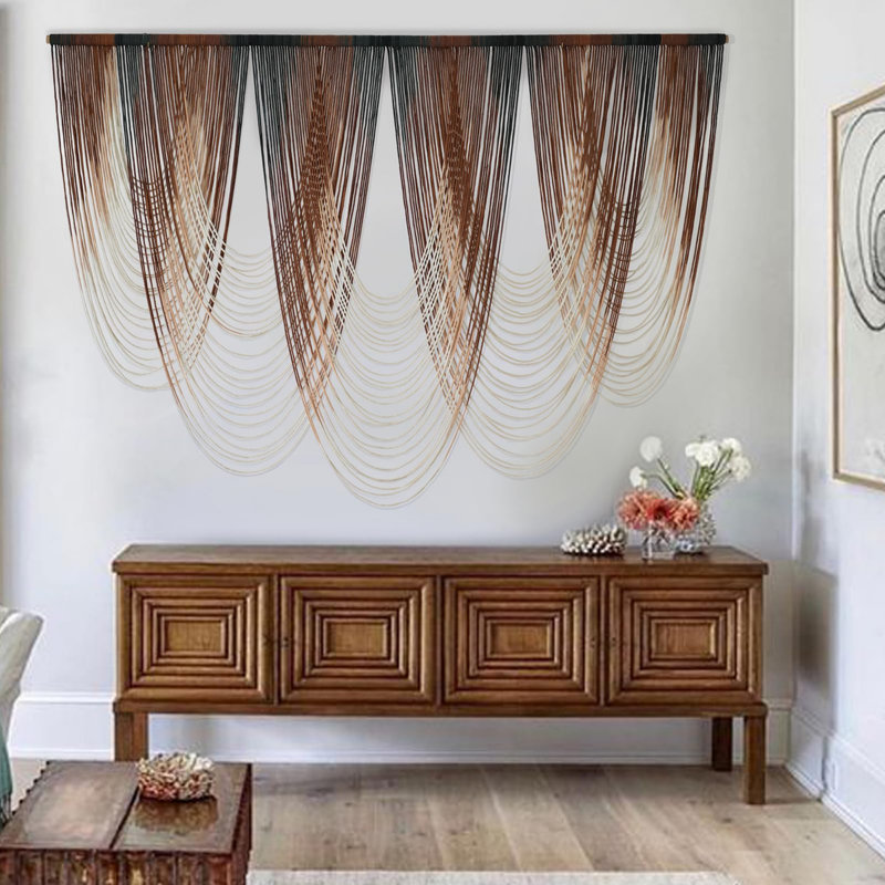 Large Macrame Wall Hanging, Brown