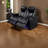Premium Recliners, Top-grain Nappa Leather, Modern Black, Home Entertainment