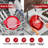 Handheld Meat Shredder With Rotating Lid, Large Capacity Round Shredding Plate For Home Kitchen Use