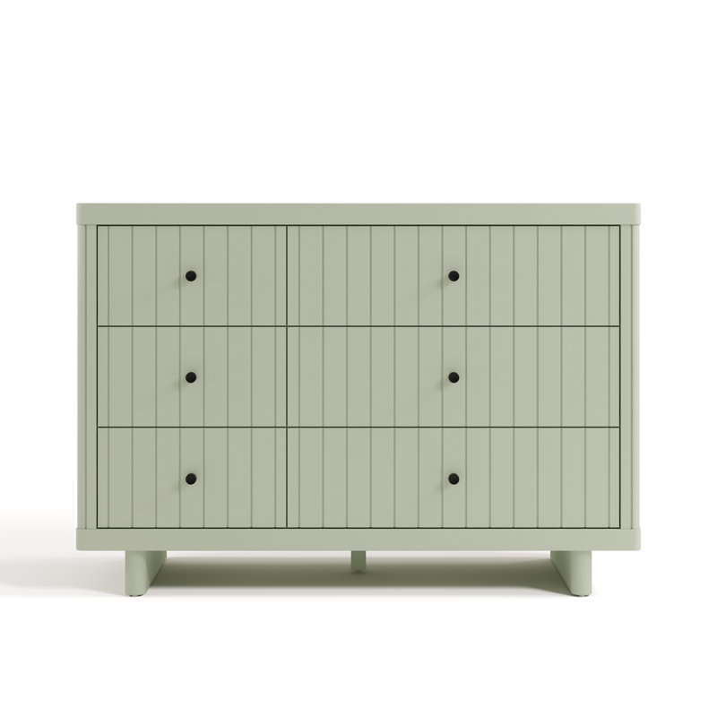 Commode 6 tiroirs Kyoto, Sauge