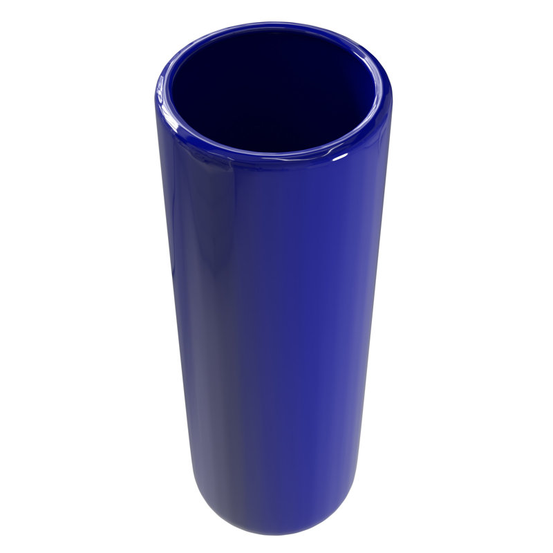 24" Bright Yellow Umbrella Stand, Blue