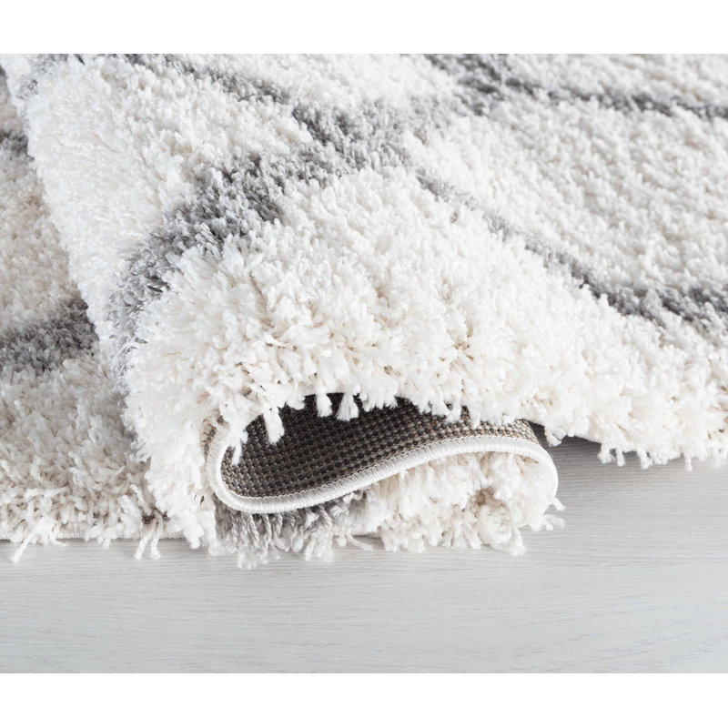 Bening Geometric Shag Area Rug, Rectangle 160 x 230cm
