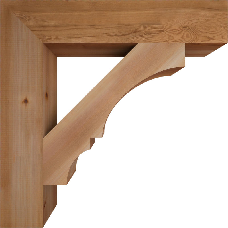 Support de bloc Balboa, Cèdre rouge de l'Ouest lisse, L 5 1/2 po x P 32 po x H 32 po