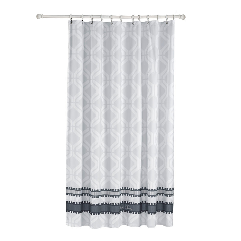 Cotton Shower Curtain, Silver