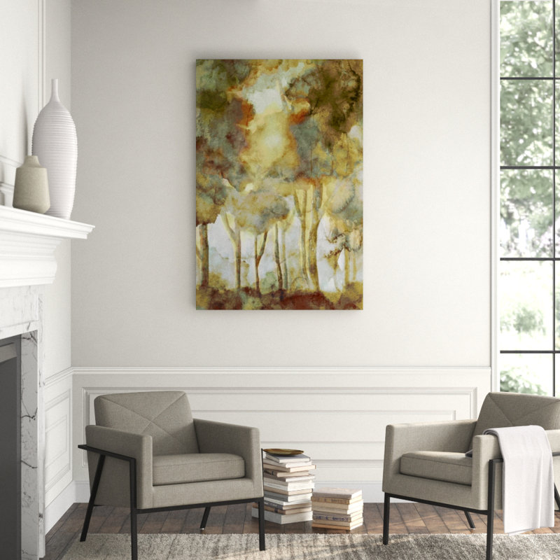 Wet Forest Painting by Guseul Park, Outdoor, 45" H x 30" W x 1.5" D