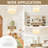 Modern White Metal Frame Milky Glass Shade Led Flush Mount Ceiling Light, 5 Color Temperatures Adjustable For Living Room Bedroom-85124786-85124784