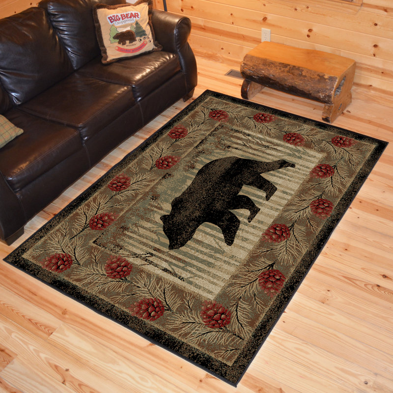 Tapis brun Bailes Southwestern, Rectangle 5 pi 3 po x 7 pi 3 po