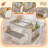 Kids Table And Chairs Set, Montessori Kids Table And Bench Set, Wooden Activity Table, Indoor Kid Craft Tables With Storage, Toddler Desk For Home, Classroom-1612933625