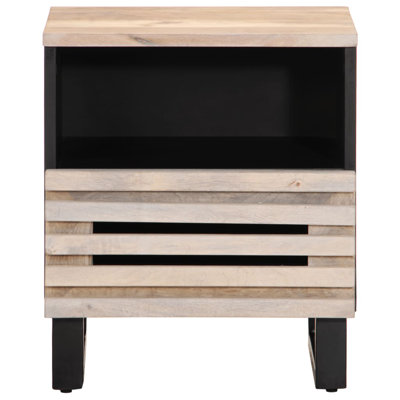 40cm W Steel Bedside Table