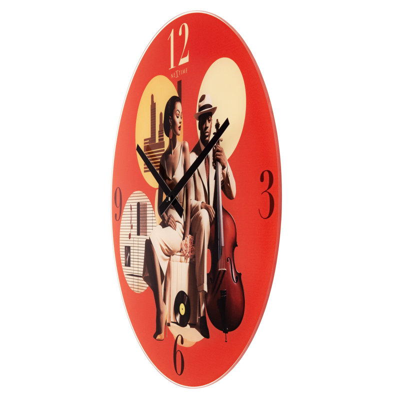 Designer Glass Analogue Wall Clock