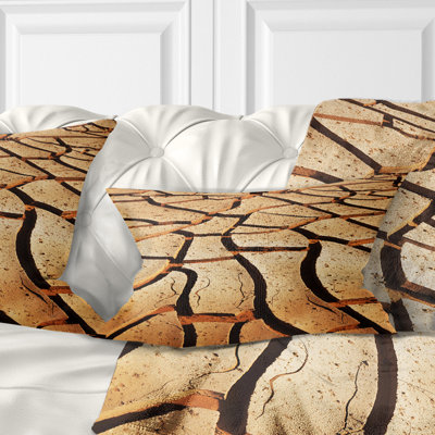 Coussin décoratif Cracked Brown