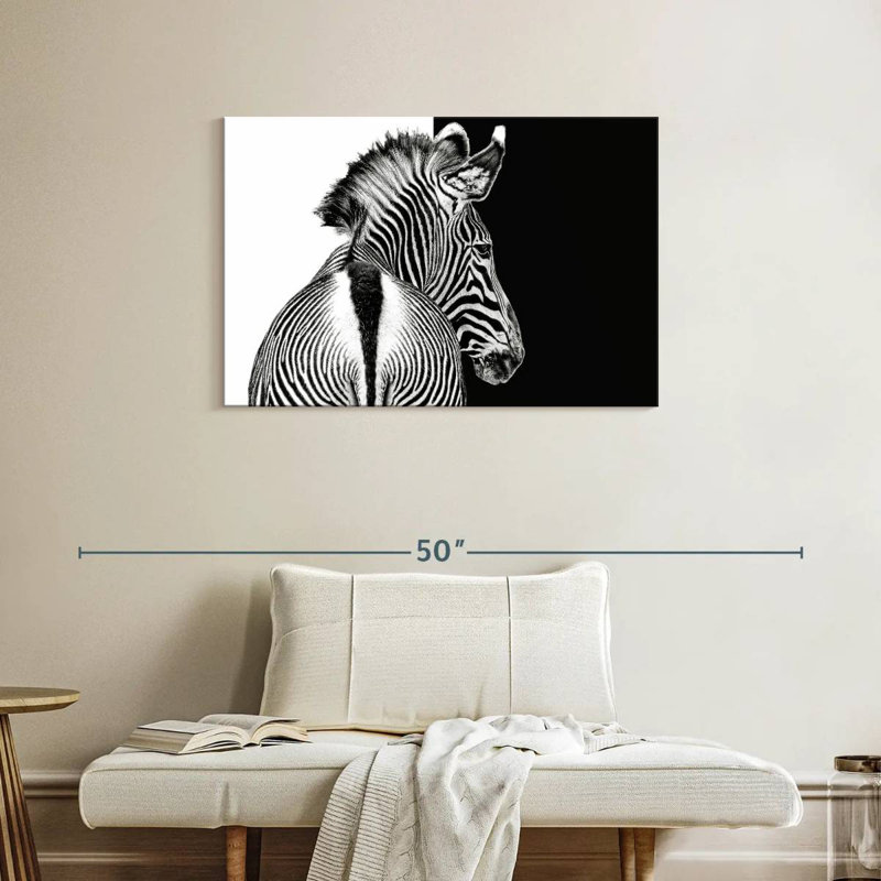 Brampt Zebra Contrast, 24" H x 36" W