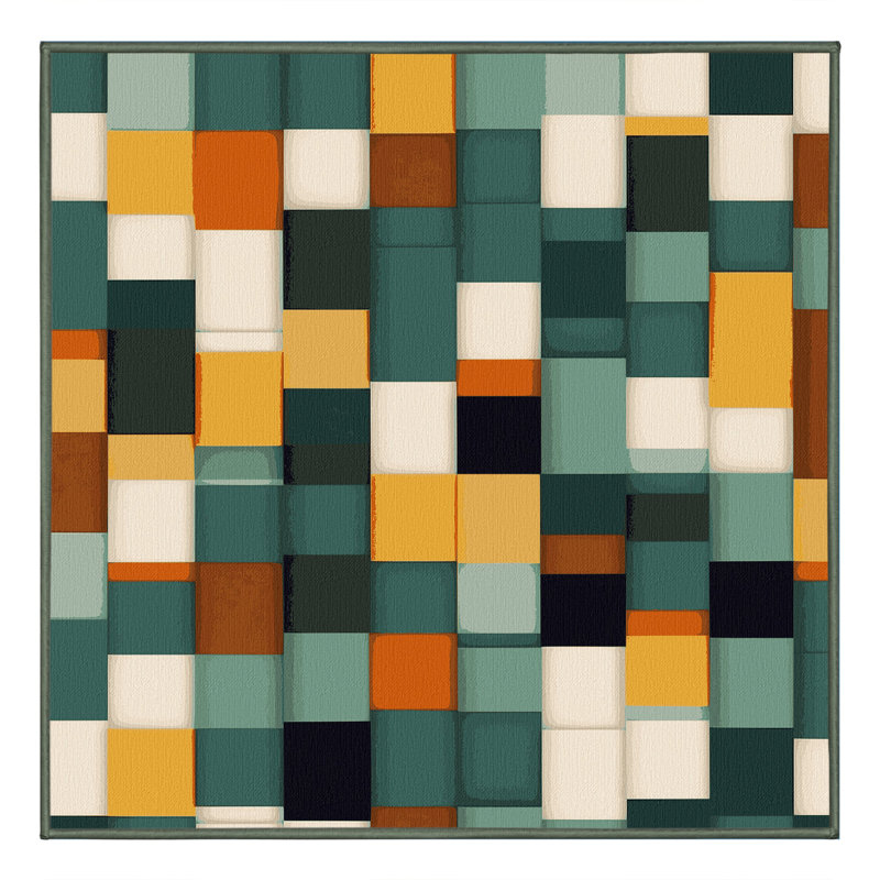 Earth Bound Textures Rug, Square 8'