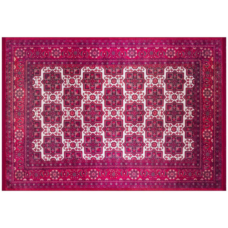 Tapis intérieur / extérieur en coton Satoru, Rectangle 2 pi 7 po x 4 pi 11 po