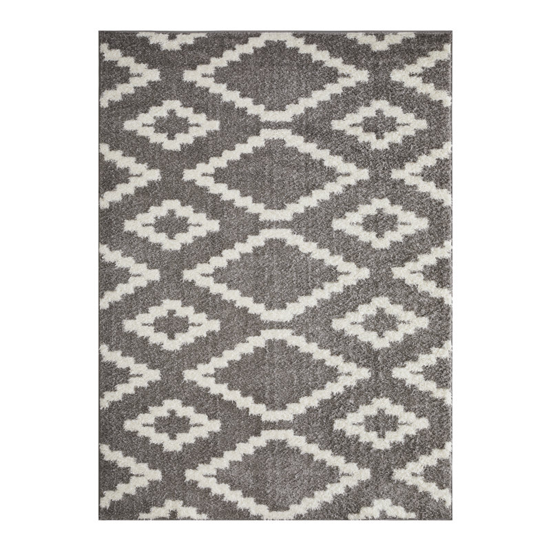 Ishrana Performance Geometric Indoor Rug, Rectangle 6'7" x 9'2"
