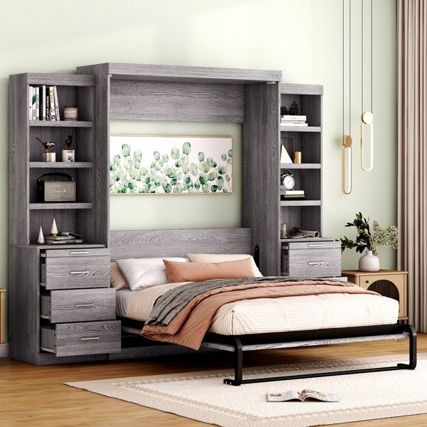 Loon Peak® Georgan Metal Murphy Bed 