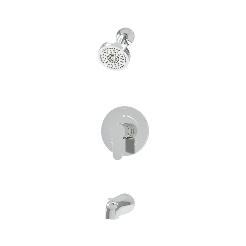 Identity HydroMersion Single Handle Tub & Shower Faucet, Polished Chrome