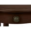 Table d'appoint à 2 niveaux, brun, chambre et salon avec placage de rangement pratique et beaucoup d'espace