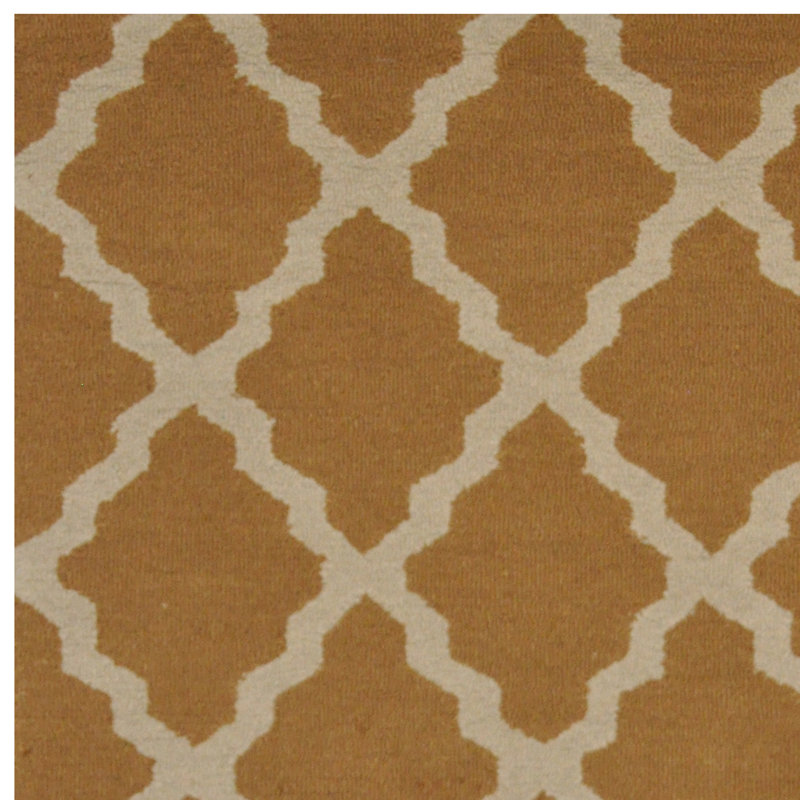 Tapis brun clair en laine touffeté à la main Caversham