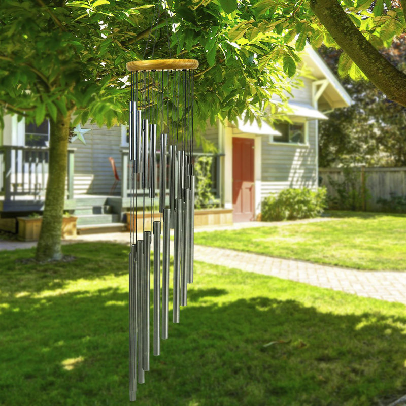 Sorbus Wind Chimes - Décoration de jardin tubulaire pour l'extérieur avec son de cloche apaisante