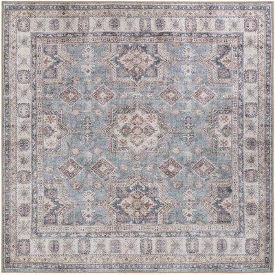 Marquavius Performance Chenille Floral Indoor Rug