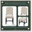Ensemble de chaises de salle à manger de style rétro avec 4 chaises rembourrées, tissu de haute qualité et pieds évasés pour un confort élégant-762761914