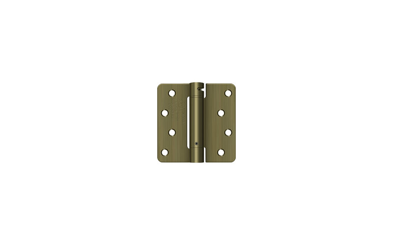 64'' x 64'' Steel Surface Mount Hinge, Antique Brass