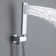 Two Functions Temperature Display Shower System with Rough-in Valve