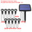 Black Solar Powered Metal Pathway Light