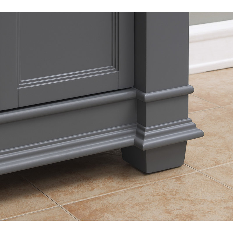 Claridge 72" Double Bathroom Vanity Set, Gray