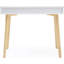 Bureau avec finition blanche et bois