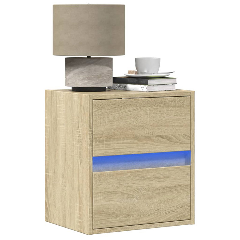 Coenraad 41cm W Bedside Table, Brown