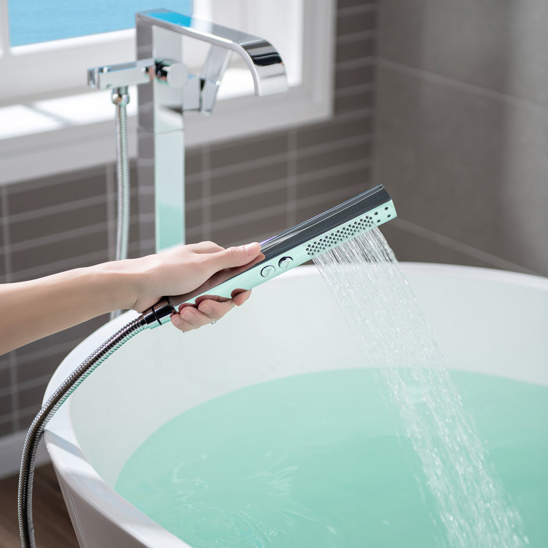 Velvet 1 Handle Waterfall Faucet with Diverter, Chrome