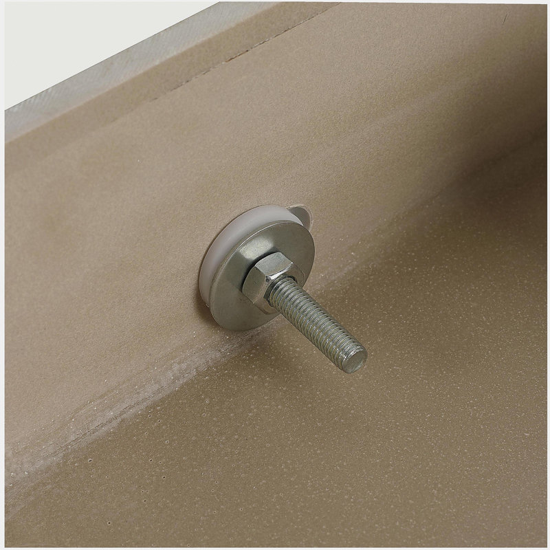 Coiffeuse murale 30 po avec lavabo en résine, tiroir et installation suspendue