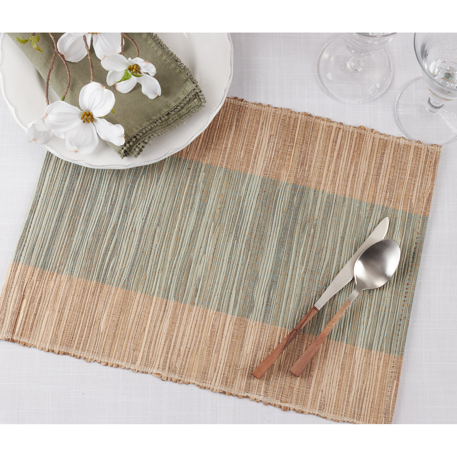 Medan Collection Medan Placemat, Turquoise