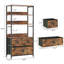 118cm H x 58cm W Metal Bookcase