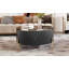 Table basse moderne moderne avec 2 grands tiroirs de rangement (31,5 po)-270423983