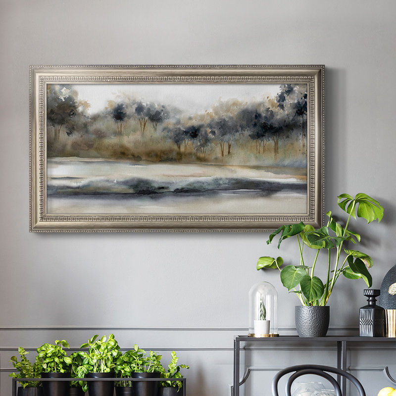 «Hiawassee Silent River», reproduction d'un seul cadre photo sur toile, H 29 po x l 53 po x P 2,5 po