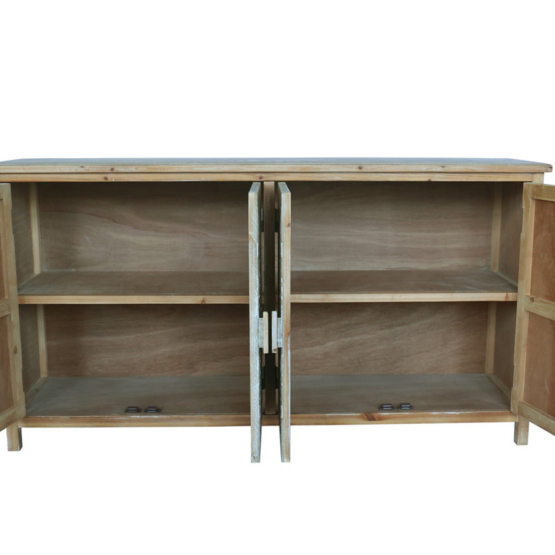 Armoire d'appoint 60 "en bois avec 4 portes