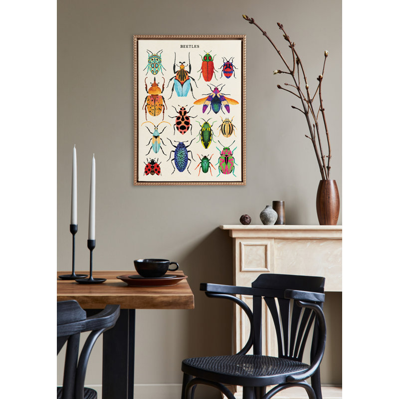 Beetles par Tania Garcia, reproduction d'art sur toile encadrée