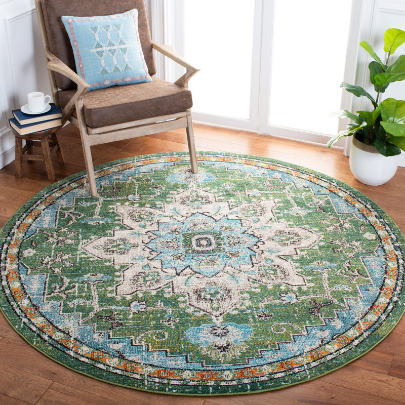 Wisner Oriental Area Rug, Round 201cm