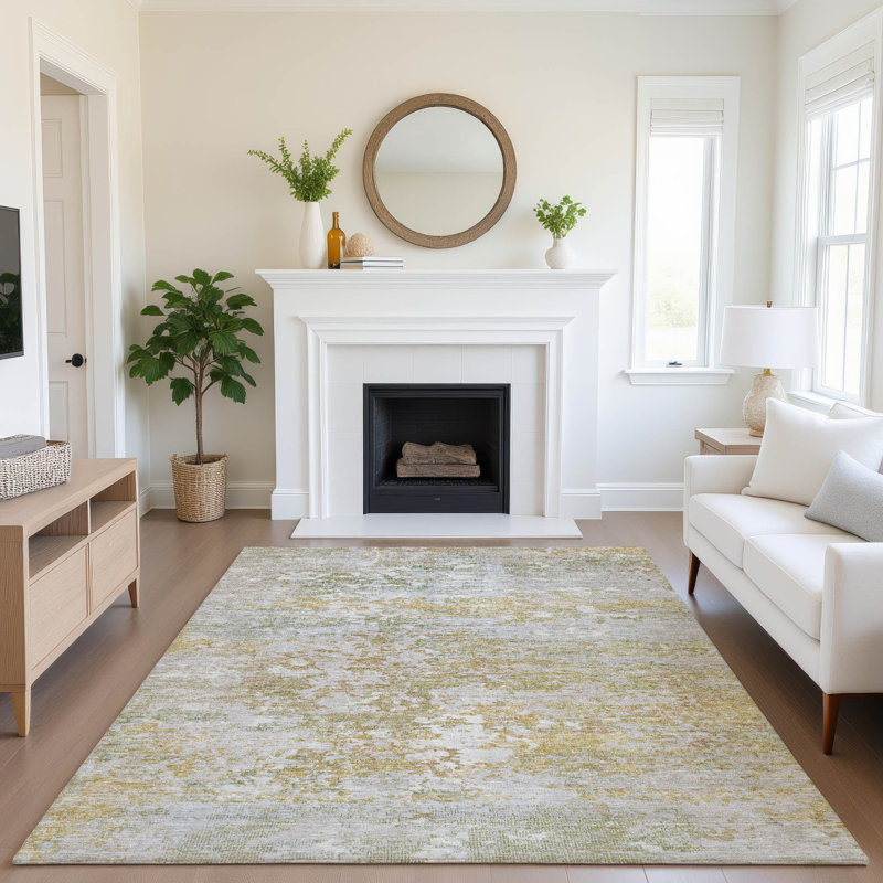 Premium Machine Washable Ashington AMF1830 Modern Rug, Rectangle 10' x 14'