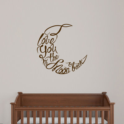 Adhésif décoratif I Love You to the Moon and Back