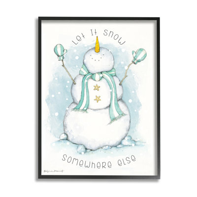Let It Snow Somewhere Else Nautical Snowman