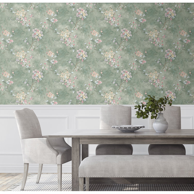 Rouleau de fleurs Rejan, Vert